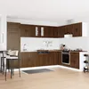 Image de Meuble De Cuisine Vidaxl """"Kalmar"""" Avec Doubles Ãviers En Bois D Oak