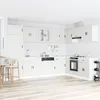Image de Armoire de lavabo vidaXL """"Porto"""" avec Ã©vier blanc 80x46x84,5 cm en bois d'ingÃ©nierie