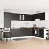 Image de Meuble sous-vasque vidaXL """"Porto"""" avec Ã©vier noir 80x46x84,5 cm en bois d'ingÃ©nierie