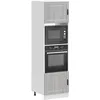 Image de vidaXL Armoires de four 2 pcs Porto sonoma gris bois d'ingÃ©nierie