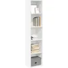 Image de vidaXL BibliothÃ¨que blanc 40x30x189 cm bois d'ingÃ©nierie