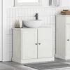 Image de vidaXL Cabinet de Lavabo ""VIGO"" avec Portes 67,5x34x59 cm en Bois Massif de Pin