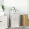 Image de Vidaxl Meuble Salle De Bain 'vigo'avec Tiroir 37x34x80 Cm Bois De Pin Massif