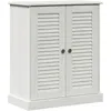 Image de vidaXL Cabinet de salle de bain avec stockage Blanc 68 x 34 x 80 cm