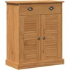 Image de vidaXL Cabinet de salle de bain marron miel 68 x 34 x 80 cm