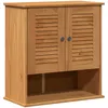 Image de vidaXL Cabinet de Salle de Bain Suspendu avec stockage Marron Miel