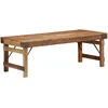 Image de vidaXL Table Basse Bois Naturel Bois Massif 110 x 55 x 40 cm Simple