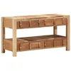 Image de Meuble Tv Vidaxl 83x33x46 Cm En Bois Massif RÃ©cupÃ©rÃ©