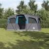 Image de Vidaxl Tente Familiale Avec FenÃªtres DÃ´me Bleue 10 Personnes ImpermÃ©able