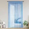 Image de Vidaxl Rideaux Ã Fils 2 Pcs Bleu Clair 100x250 Cm