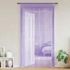 Image de Vidaxl Rideaux Ã Fils 2 Pcs Violet 100x250 Cm