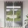 Image de Vidaxl Rideaux En Voile Avec ?illets 2 Pcs Noir 140x260 Cm