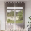 Image de Vidaxl Rideaux En Voile Avec ?illets 2 Pcs Marron 140x260 Cm