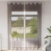 Image de Vidaxl Rideaux En Voile Avec ?illets 2 Pcs Marron 140x300 Cm