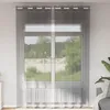 Image de Vidaxl Rideaux En Voile Avec ?illets 2 Pcs Gris FoncÃ© 140x300 Cm