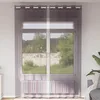 Image de Vidaxl Rideaux En Voile Avec ?illets 2 Pcs Violet 140x300 Cm