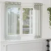 Image de Vidaxl Rideaux En Voile Avec ?illets 2 Pcs Gris Clair 140x140 Cm