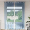 Image de Vidaxl Rideaux En Voile Avec ?illets 2 Pcs Bleu Royal