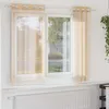 Image de Vidaxl Rideaux En Voile Avec ?illets 2 Pcs Sable