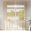 Image de Vidaxl Rideaux En Voile Avec ?illets 2 Pcs Sable