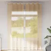 Image de Vidaxl Rideaux En Voile Avec ?illets 2 Pcs Sable