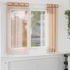 Image de Vidaxl Rideaux En Voile Avec ?illets 2 Pcs Terre Cuite