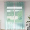Image de Vidaxl Rideaux En Voile Avec ?illets 2 Pcs Turquoise