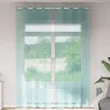 Image de Vidaxl Rideaux En Voile Avec ?illets 2 Pcs Turquoise