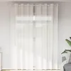 Image de Vidaxl Rideaux En Voile Avec ?illets 2 Pcs Blanc