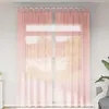 Image de Vidaxl Rideaux En Voile Avec Passe-Tringles 2 Pcs Rose