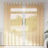 Image de Vidaxl Rideaux En Voile Avec Passe-Tringles 2 Pcs Sable
