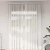 Image de Vidaxl Rideaux En Voile Avec Passe-Tringles 2 Pcs Blanc