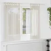 Image de Vidaxl Rideaux En Voile Avec Passants 2 Pcs CrÃ¨me