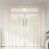 Image de Vidaxl Rideaux En Voile Avec Passants 2 Pcs CrÃ¨me