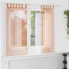 Image de Vidaxl Rideaux En Voile Avec Boucles 2 Pcs Terre Cuite 140x175 Cm