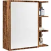 Image de vidaXL Armoire Ã  miroir de salle de bain vieux bois 62,5x20,5x64 cm