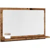 Image de vidaXL Armoire Ã  miroir de salle de bain vieux bois bois d'ingÃ©nierie
