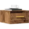 Image de vidaXL Tables de chevet murales 2 pcs vieux bois 35x35x20 cm