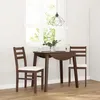 Image de vidaXL Chaises Ã  manger coussins 2 pcs marron bois massif caoutchouc