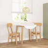 Image de vidaXL Chaises Ã  manger 2 pcs bois massif caoutchouc