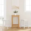 Image de VidaXL Chaises de bar 2 pcs blanc bois massif d'hÃ©vÃ©a