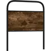Image de vidaXL TÃªte de lit chÃªne fumÃ© 80 cm acier et bois d'ingÃ©nierie