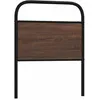 Image de vidaXL TÃªte de lit chÃªne marron 80 cm acier et bois d'ingÃ©nierie