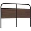 Image de vidaXL TÃªte de lit chÃªne marron 120 cm acier et bois d'ingÃ©nierie