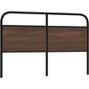 Image de vidaXL TÃªte de lit chÃªne marron 160 cm acier et bois d'ingÃ©nierie
