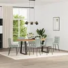 Image de vidaXL Chaises Ã  manger lot de 6 gris clair velours