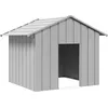 Image de Vidaxl Niche Pour Chien Avec Toit Noir 131x101x102 Cm Acier GalvanisÃ©
