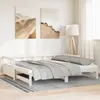 Image de vidaXL Lit de jour et lit gigogne et matelas 90x200 cm bois pin massif