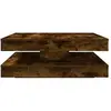 Image de Tables basses VidaXL  Table basse  rotative 360° chêne fumé 90x90x34,5 cm P31599594