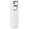 Image de vidaXL Meuble de salle de bain avec porte-rouleau blanc 20,5x22x90 cm